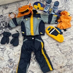 12 Piece 18” Doll Snowboarding Outfit Like New